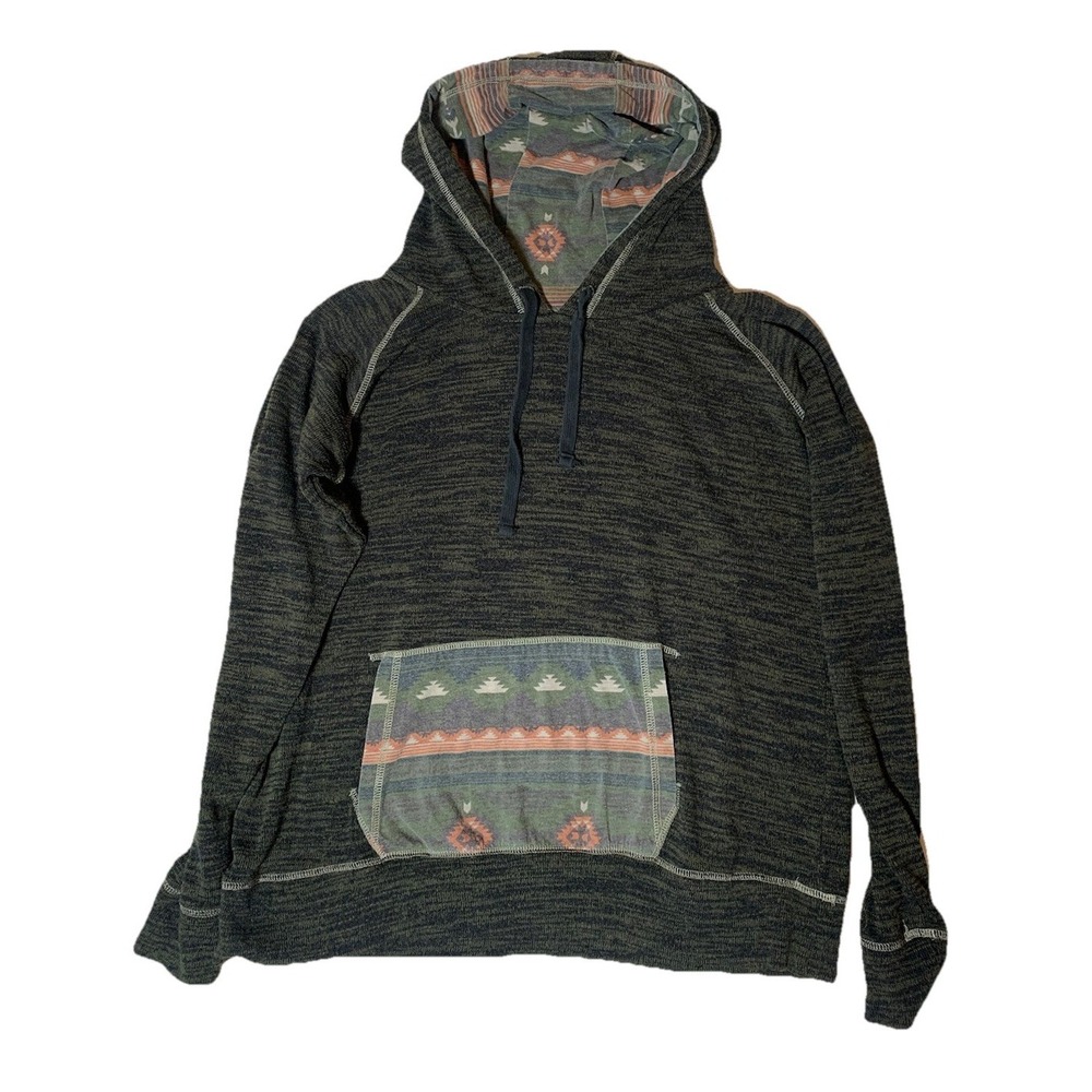 Panhandle Olive Marled Southwest Hoodie Women Size‎ XL